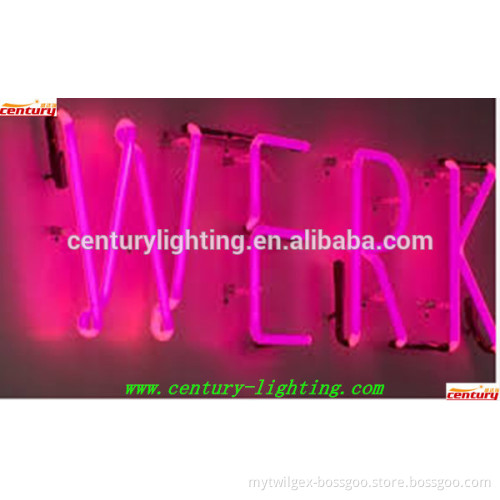 classic chinese factory werk neon sign